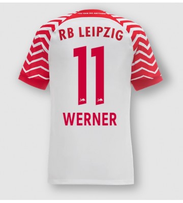Lacne Muži Futbalové dres RB Leipzig Timo Werner #11 2023-24 Krátky Rukáv - Domáci